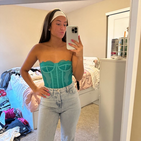 Corset top! Beautiful color - Picture 3 of 3